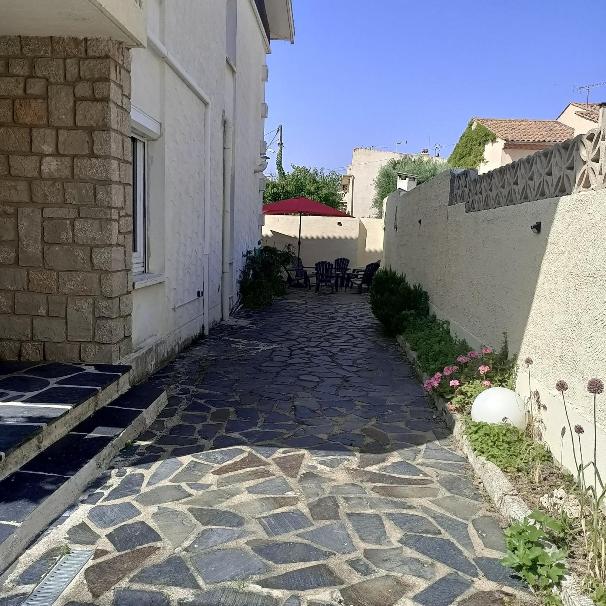 Location Bord de mer, villa de vacances 9 personnes - jardin Valras-Plage Extérieur photo